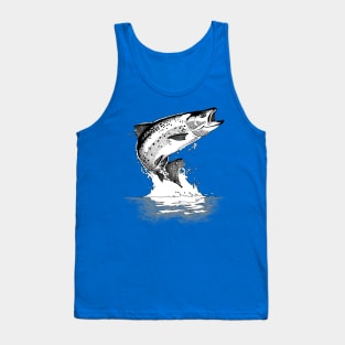 A leaping salmon. Tank Top